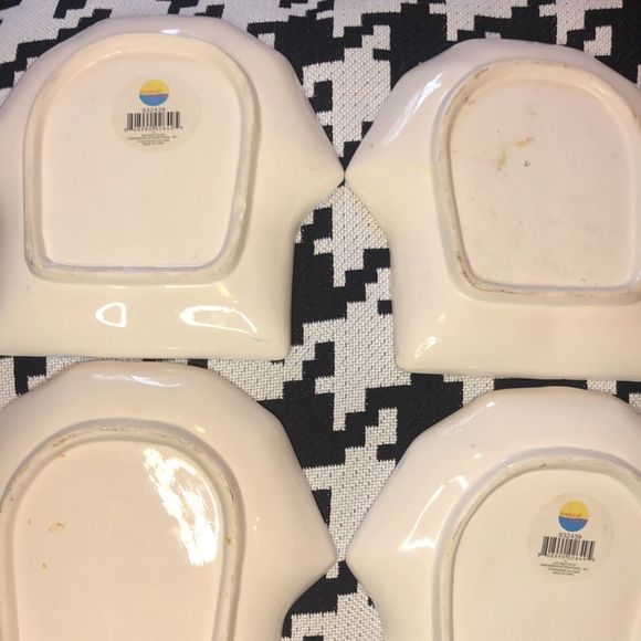 75. Tropical breeze set of four Hawaiian coconut tree T-shirt plates - Picture 5 of 9